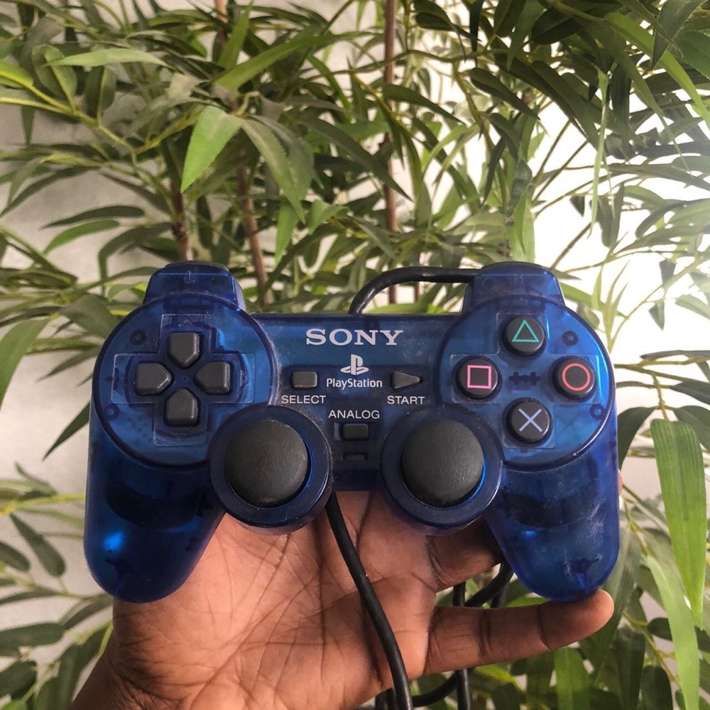 Sony for Playstation 2 PS2 Official OEM Controller DualShock2 Gamepad Ocean Blue